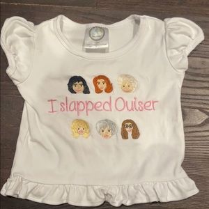 Steel Magnolia Themed girls ruffle tee